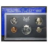 1969 US Mint Proof Set w/ Silver Kennedy