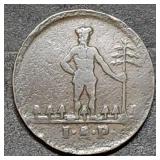 1769 German States 1 Pfenning Copper Coin Nice