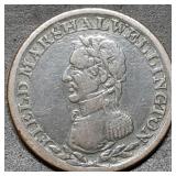 1813 Field Marshal Wellington Half Penny Token