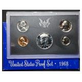 1968 US Mint Proof Set w/ Silver Kennedy