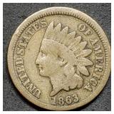 1863 Indian Head Cent