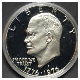 1976 Bicentennial Proof Silver Ike Dollar in Capsu