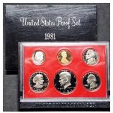 1981 US Mint Proof Set w/ SBA Dollar
