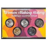 2022 American Women Quarter 5 -Coin Set