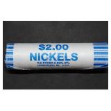 Scarce 2024 Jefferson Nickel Bank Roll Gem BU