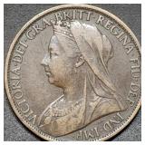 1900 Great Britain Queen Victoria Large Cent