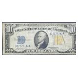 1934 A $10 North Africa Silver Certificate WW2