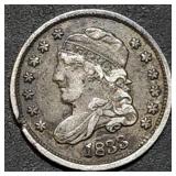 1833 Capped Bust Silver Half Dime High Grade