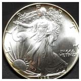 1986 1oz Silver Eagle Gem BU 1st Year