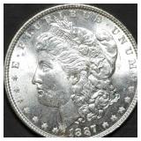 1887 Morgan Silver Dollar Gem BU