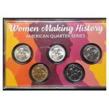 2022 American Women Quarter 5 -Coin Set
