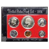 1974 US Mint Proof Set w/ Ike Dollar
