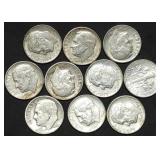 10 Roosevelt 90% Silver Dimes