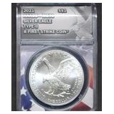 2021 1oz Silver Eagle ANACS MS70 First Strike