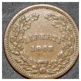 1863 Union For Ever Patriotic Civil War Token
