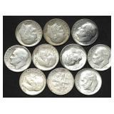 10 Roosevelt 90% Silver Dimes