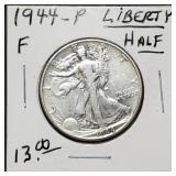 1944 Walking Liberty Silver Half Dollar