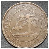 1871 Prince Edward Island Large Cent Canada Nice