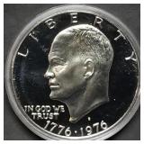 1976 Bicentennial Proof Silver Ike Dollar in Capsu