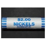 Scarce 2024 Jefferson Nickel Bank Roll Gem BU
