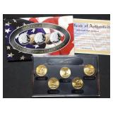 2005 State Quarter Set in Holder, Gold Plated