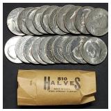 Kennedy Half Dollar Mixed Date 20-Coin Roll