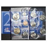 2000 Philadelphia 10-Coin Mint Set in Envelope
