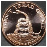 1oz Copper Bullion Don