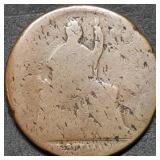 1842 Mexico 1/8 Real Copper Coin Scarce