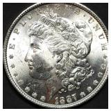 1887 Morgan Silver Dollar Gem BU
