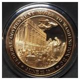 Franklin Mint 45mm Bronze US History Medal 1800