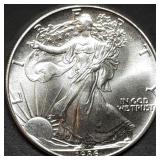 1986 1oz Silver Eagle Gem BU 1st Year