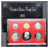 1981 US Mint Proof Set w/ SBA Dollar