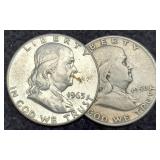 (2) F. Half Dollars 1950-D, 63