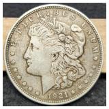 1921-D Morgan Dollar XF