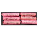 (6) Estate Rolls L. Cents Labeled "Old"
