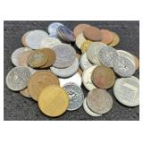 Lot w/ 50 World Coins