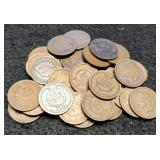 (30) Indian Head Cents Back To 1890