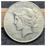 1934 Peace Dollar AU50
