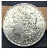 1921 Morgan Dollar Unc.
