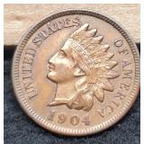 1904 Indian Head Cent XF