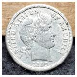 1916 Barber Dime AU