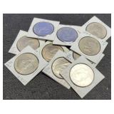 (10) 1976-D V2 Ike Bicentennial Dollars