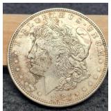 1921 Morgan Dollar XF Staining