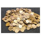 Lot w/ 570 Wheat Cents