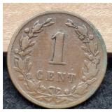 1878 Netherlands 1 Cent