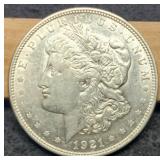 1921 Morgan Dollar AU