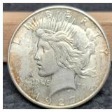 1927-S Peace Dollar XF40
