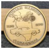 1970-1870 Fithian, IL Centennial Dollar Size Token