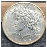 1923-D Peace Dollar MS60